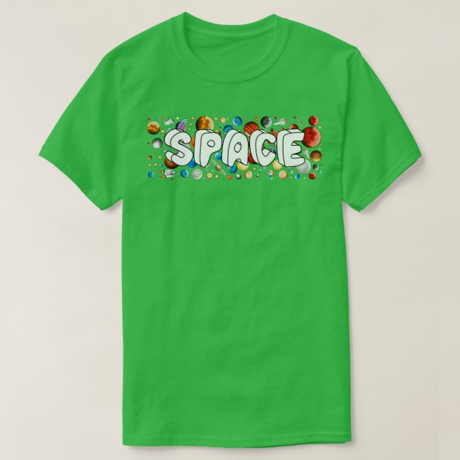 Space Planets T-Shirt (Design Front)