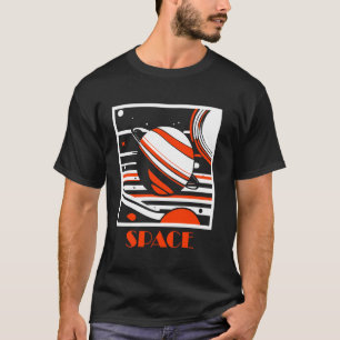 Space Planets Uranus Saturn Neptune Universe Cosmo T-Shirt