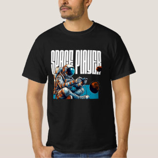 Space Player Astronaut Gaming T-Shirt - Cosmic Fu