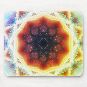Space Portal Mandala Mouse Pad