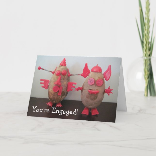 Space Potatoes Engagement Card (Front)