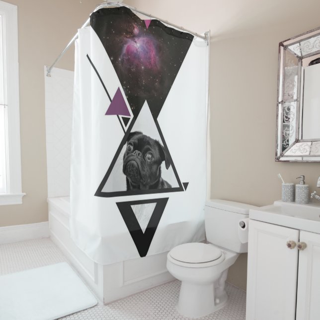 Space Pug | Black Pug Dog Gift Idea For Pug Lovers (In Situ)