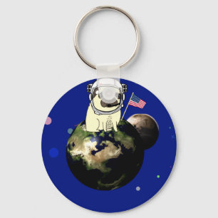 space pug keychain