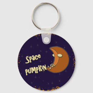 space pumpkin keychain