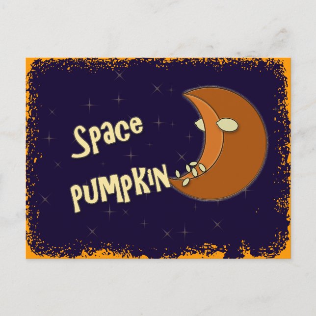 space pumpkin postcard (Front)