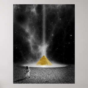 Space Pyramid Poster