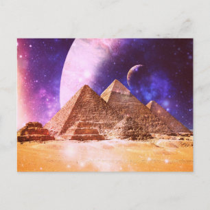 Space Pyramids Postcard