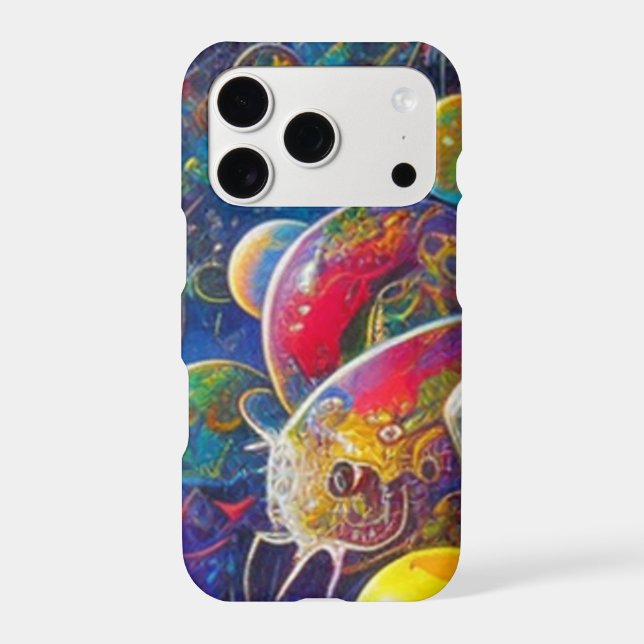 Space Race closeup Apple iPhone 17 Pro Slim case (Verso)