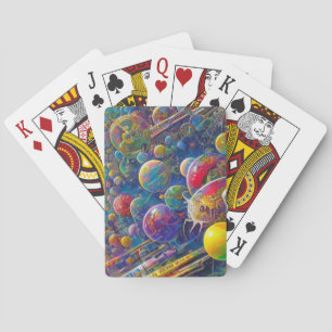 Space Race Poker playing cards