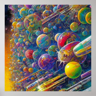 Space Race value matte poster