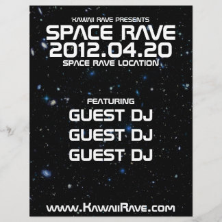 Space Rave Custom Flyer