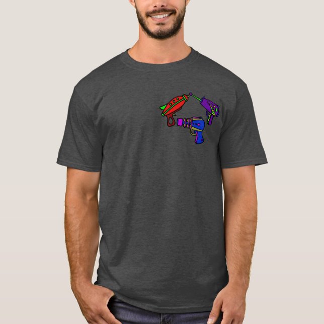 Space Retro Gun T-Shirt  (Front)