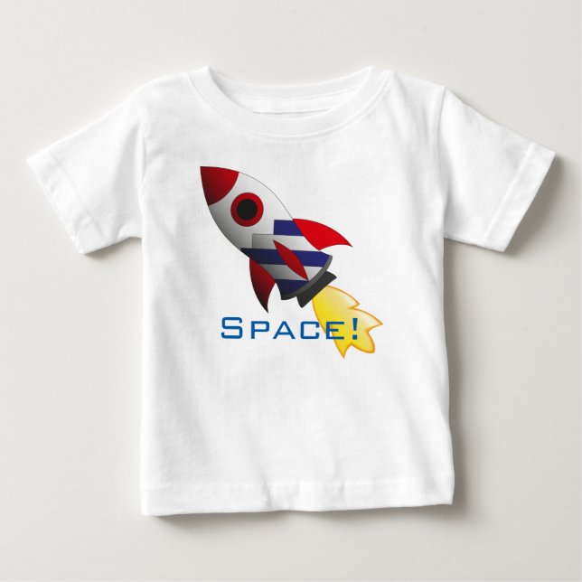Space rocket baby shirt (Front)