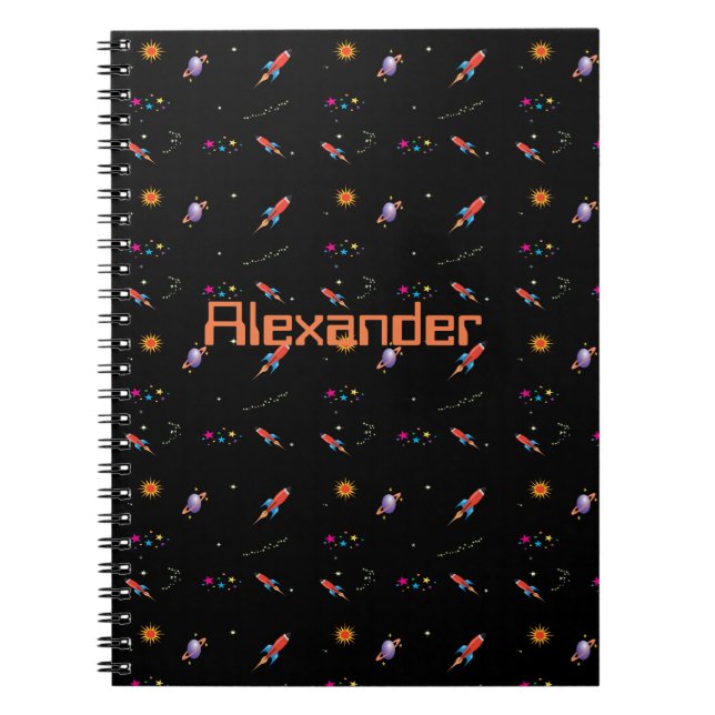 Space Rocket Boys  School Personal Notebook (Front)