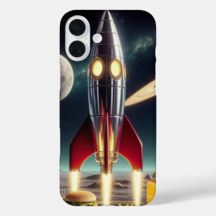 Space Rocket  iPhone 16 Plus Case