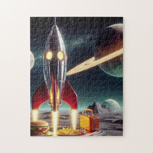 Space Rocket  Jigsaw Puzzle (Vertical)