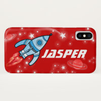 Space rocket red name iphone