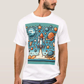 Space rocket t-shirt