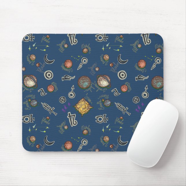 Space salad Mousepad (With Mouse)