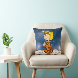 SPACE   Sally Brown Astronaut Throw Pillow