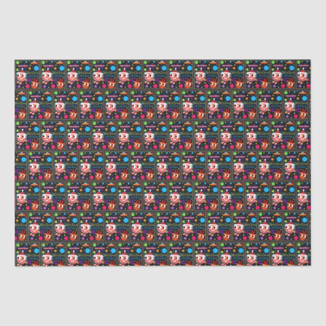 SPACE SANTA TISSUE PAPER (Front)