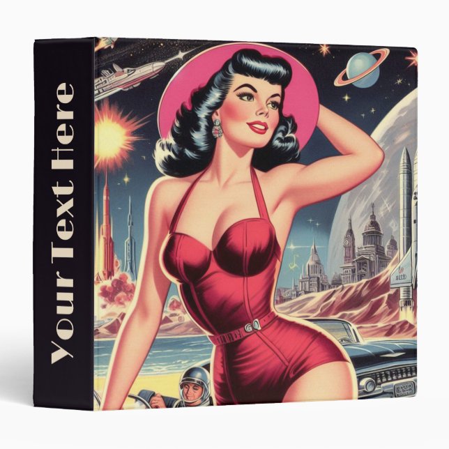 Space Sci-fi Pin-up Binder (Front/Spine)