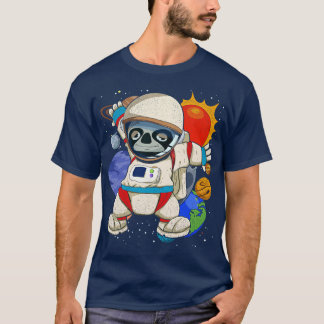 Space science Astronaut Animal sloth T-Shirt