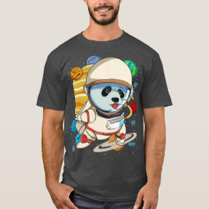 Space Science Cute Panda Animal Astronaut 1 T-Shirt