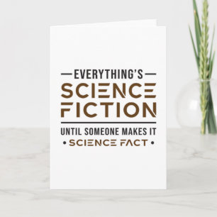 Space Science Fiction Day Science Nerds Alien Gift Card