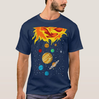 Space Science Universe Astronaut Astronomy Planets T-Shirt