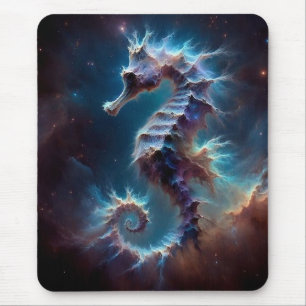 Space Seahorse Mousepad