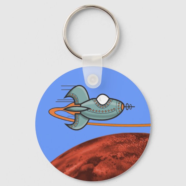 Space Ship Keychain (Front)