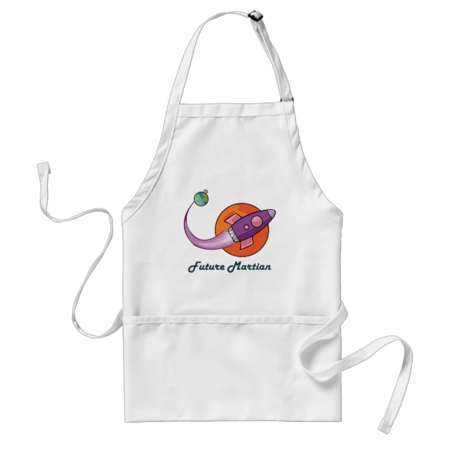 space ship rocket astronaut standard apron (Front)