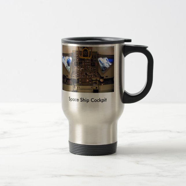 Space Ship, Space Ship Cockpit Travel Mug (Right)