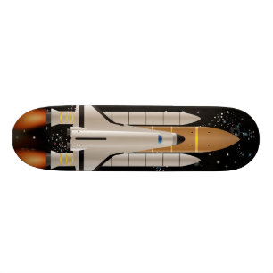 Space Shutle Launching Skateboard Deck