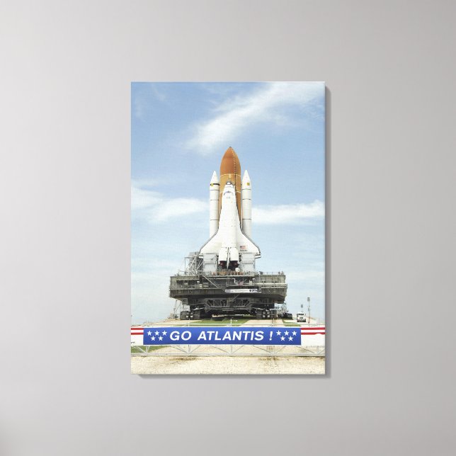 Space shuttle Atlantis 2 Canvas Print (Front)