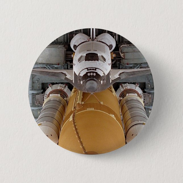 Space Shuttle Atlantis 2 Inch Round Button (Front)