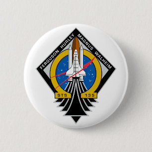 Space Shuttle Atlantis 2 Inch Round Button