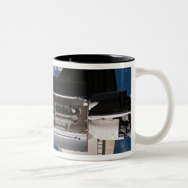 Space Shuttle Atlantis 2 Two-Tone Coffee Mug (Right)