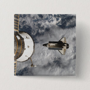 Space Shuttle Atlantis 3 2 Inch Square Button