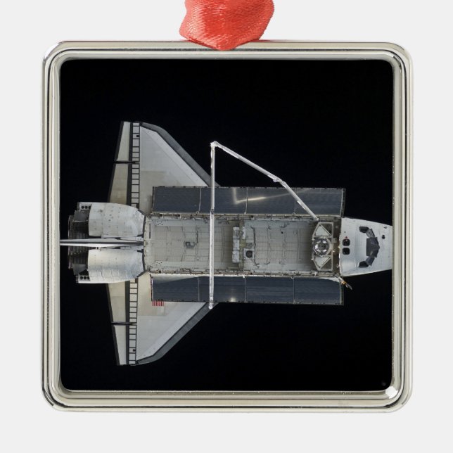 Space shuttle Atlantis 4 Metal Ornament (Front)