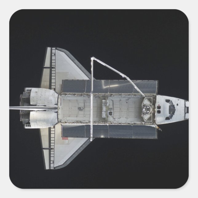 Space shuttle Atlantis 4 Square Sticker (Front)