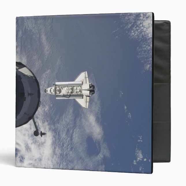 Space Shuttle Atlantis and a Russian spacecraft Binder (Front/Inside)