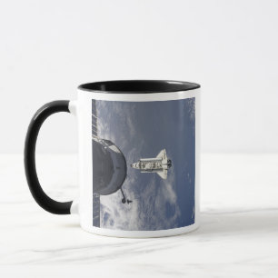 Space Shuttle Atlantis and a Russian spacecraft Mug