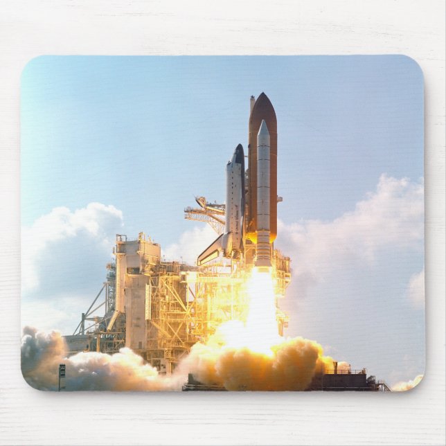 Space Shuttle Atlantis Blasts Off Mouse Pad (Front)