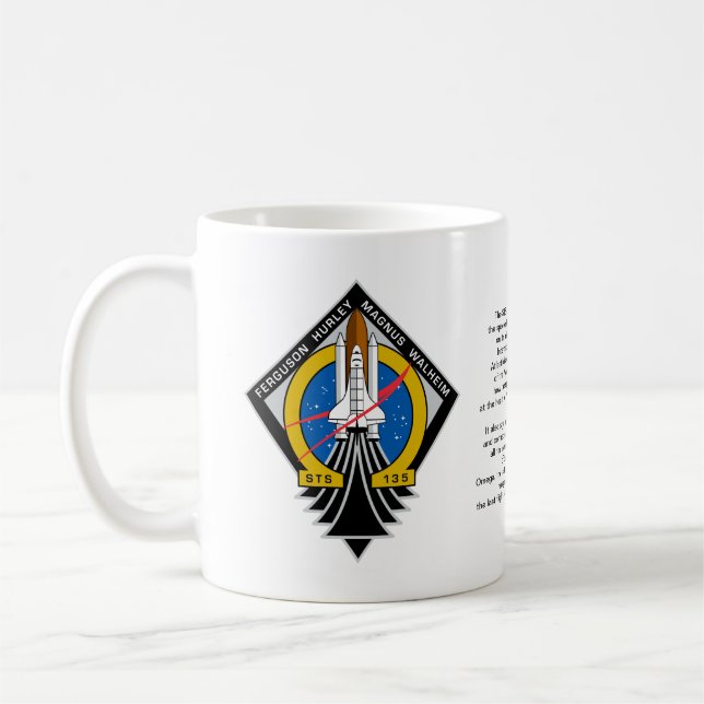 Space Shuttle Atlantis Coffee Mug (Left)