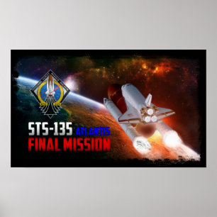 Space Shuttle Atlantis Final Mission Poster