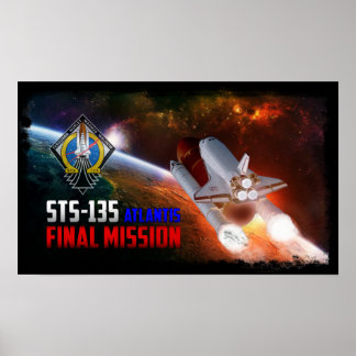 Space Shuttle Atlantis Final Mission Poster