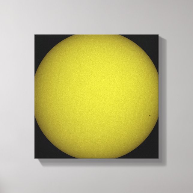 Space Shuttle Atlantis is seen in silhouette Canvas Print (Front)