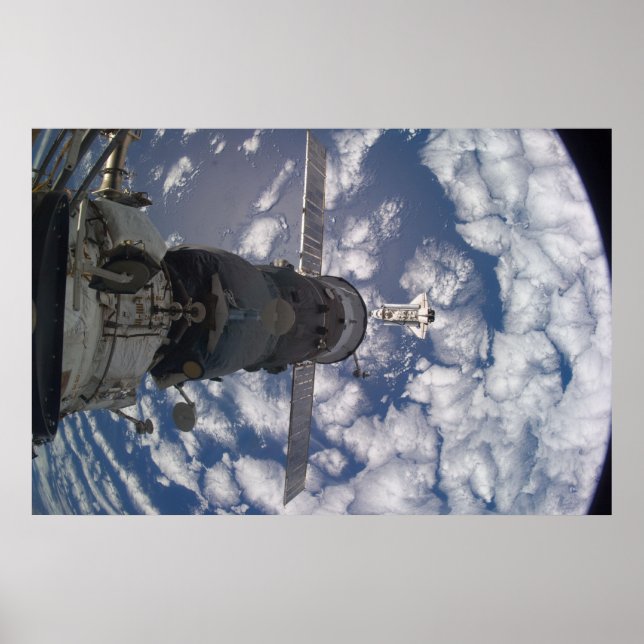 Space Shuttle Atlantis & ISS Poster (Front)